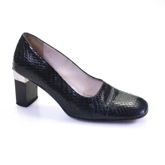 Gorgeous Chanel heels square toe - Picture 4 of 5